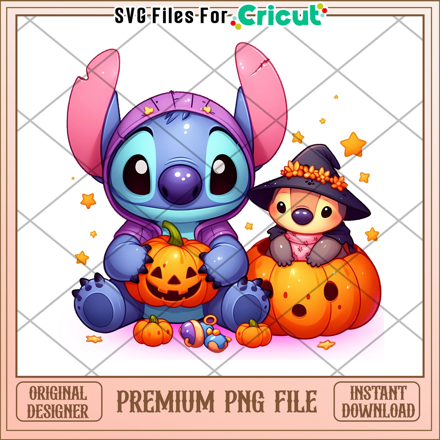 Baby stitch png, halloween cookies png, lilo and stitch png