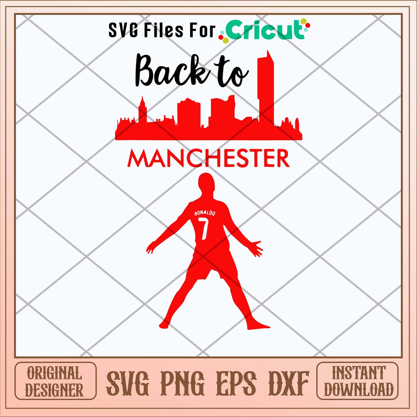 Back To Manchester Ronaldo Svg-Svgfilesforcricut