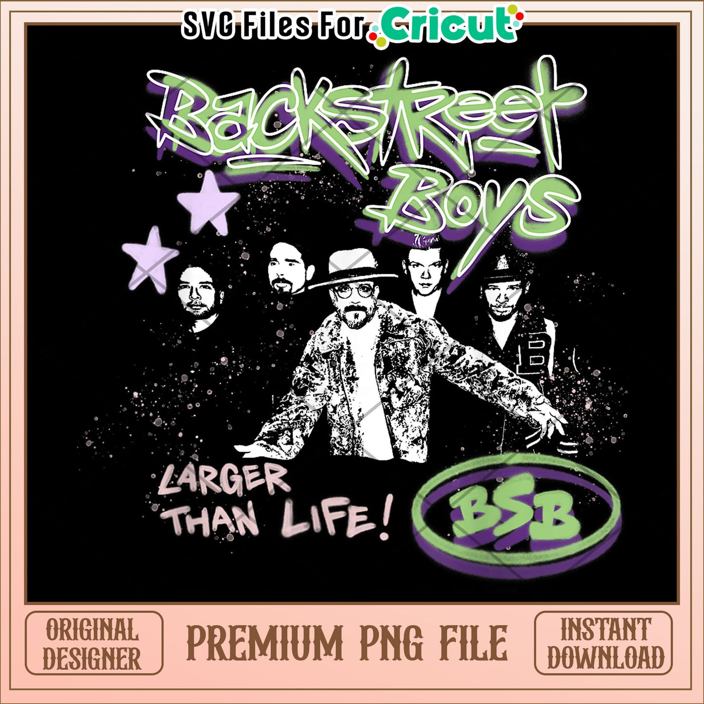 Backstreet boys graffiti photo png, retro boyband png, 90s music style png