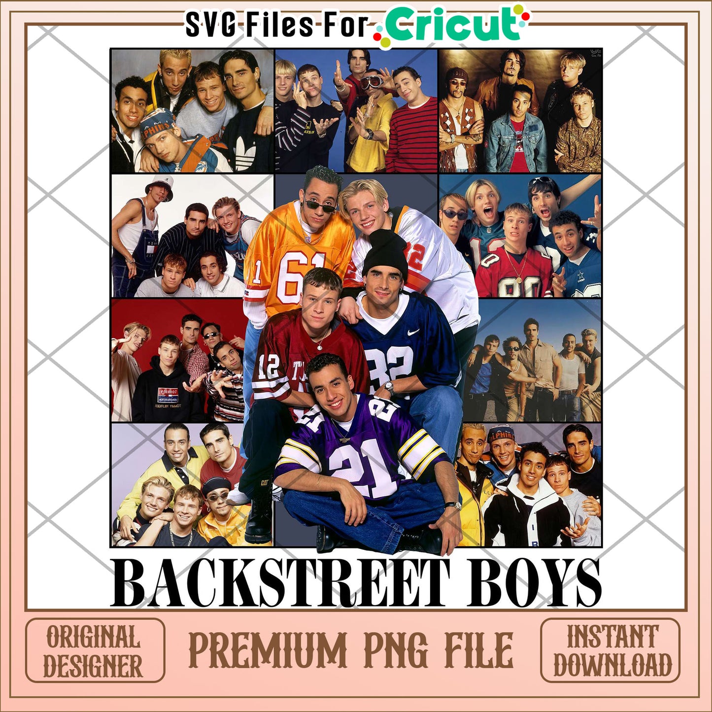 Backstreet boys logo design png, 90s boyband png, retro pop group png