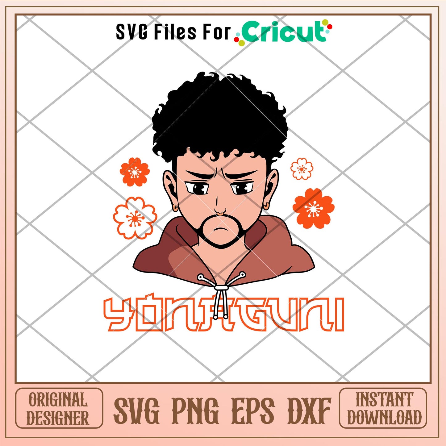 Bad Bunny Yonaguni Layered, Bad Bunny Yonaguni Layered Svg