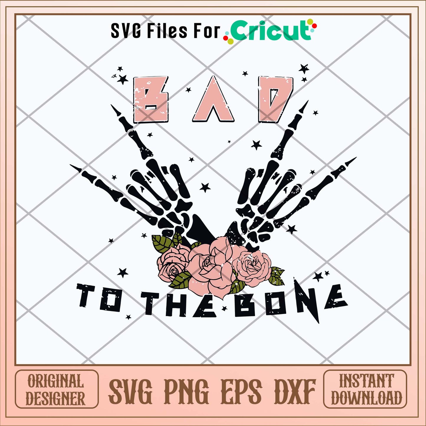 Bad To The Bone Svg-Svgfilesforcricut