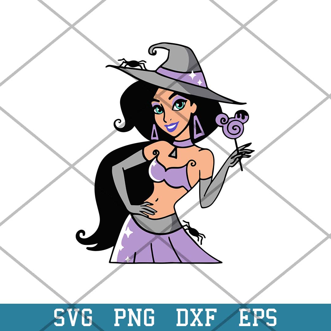 Bad Witch Ariel Svg, Disney Princess Halloween Svg-Svgfilesforcricut