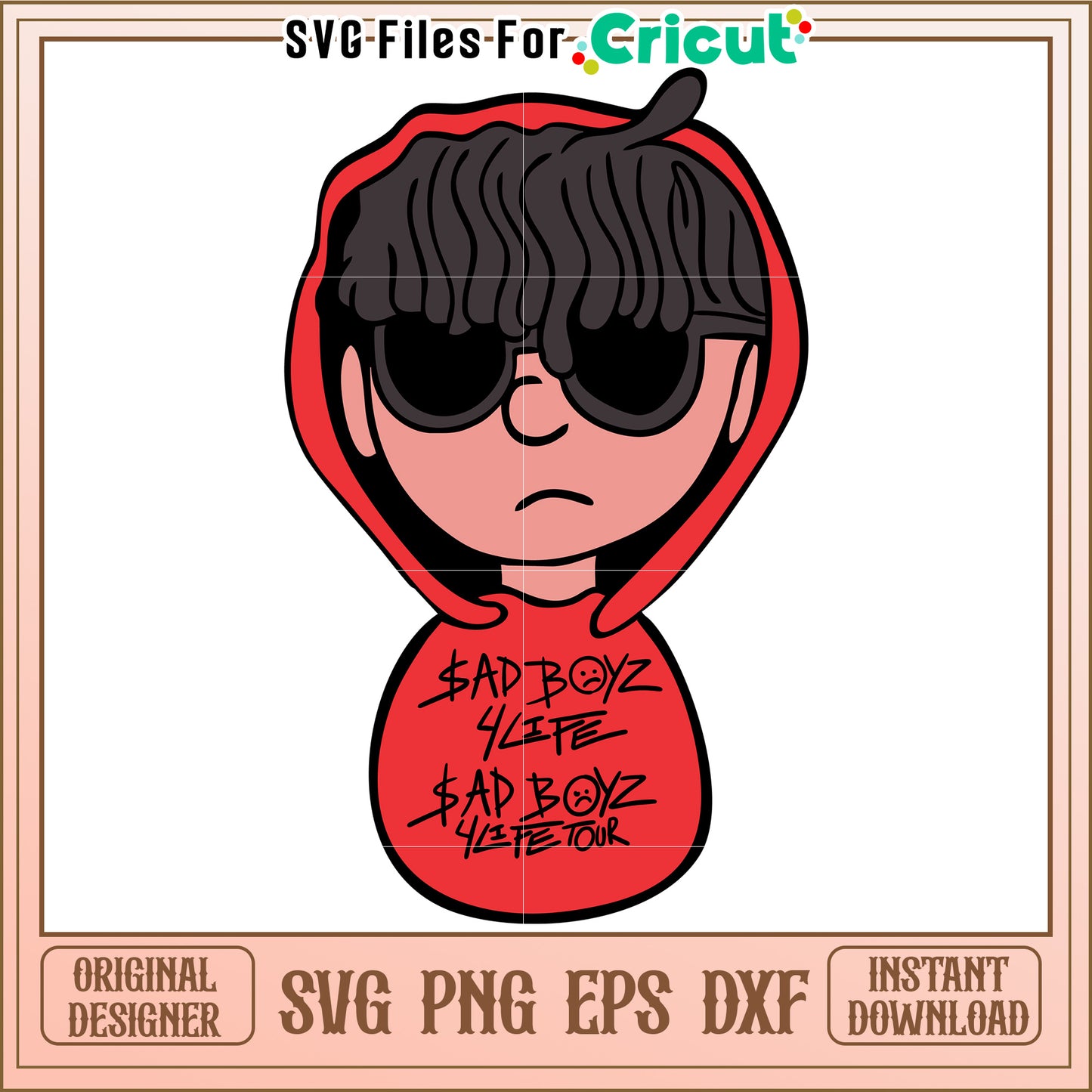 Bad boyz for 4 design life svg, street style quote svg, hip hop attitude design svg