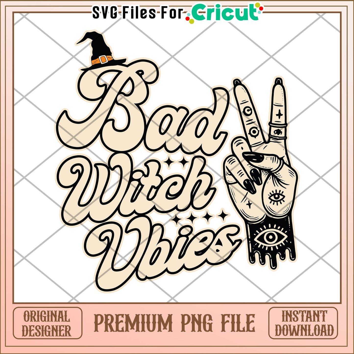 Bad witch vibes png, halloween decorations png, halloween cartoon png