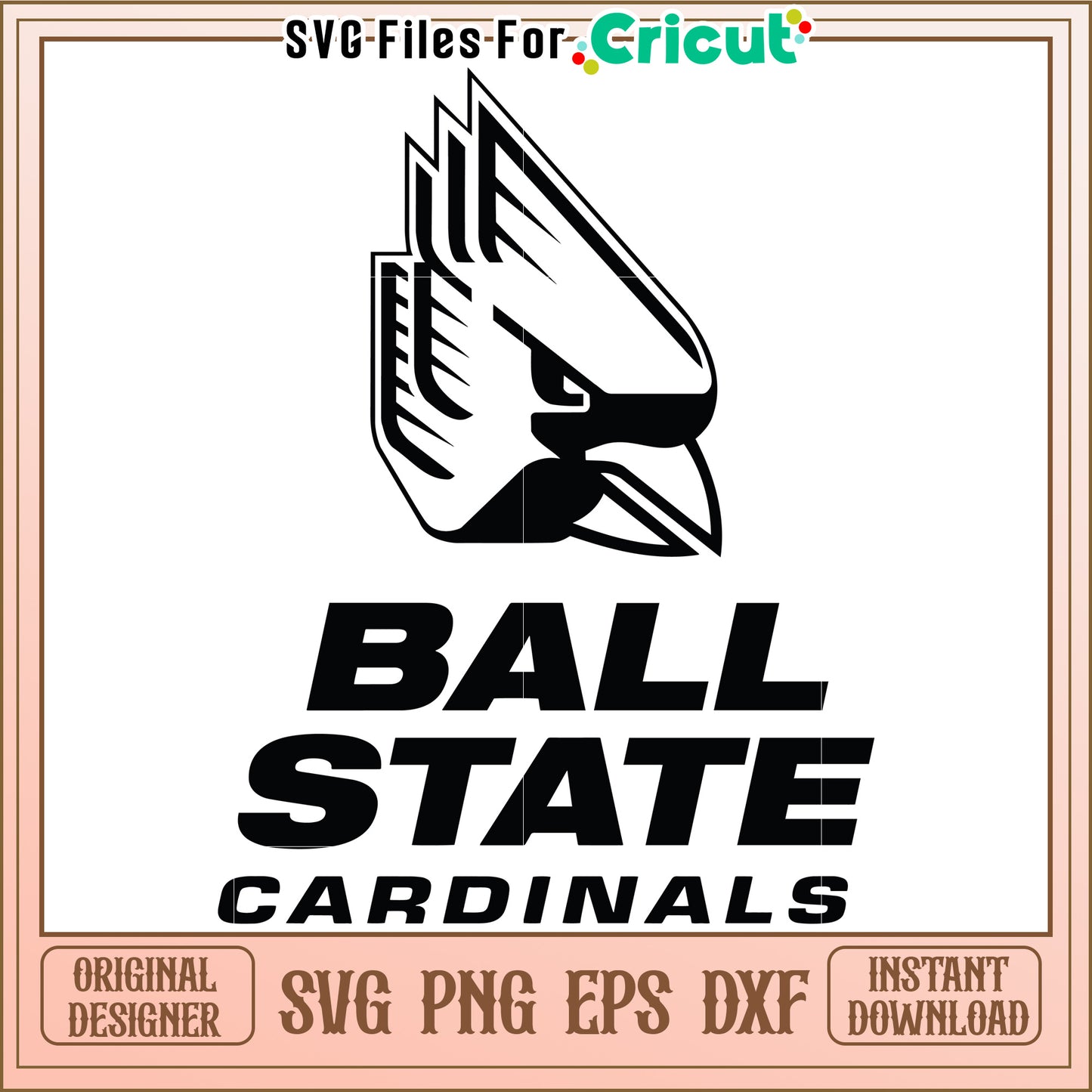 Ball State Cardinals SVG Files for Cricut, Perfect for Crafting Projects
