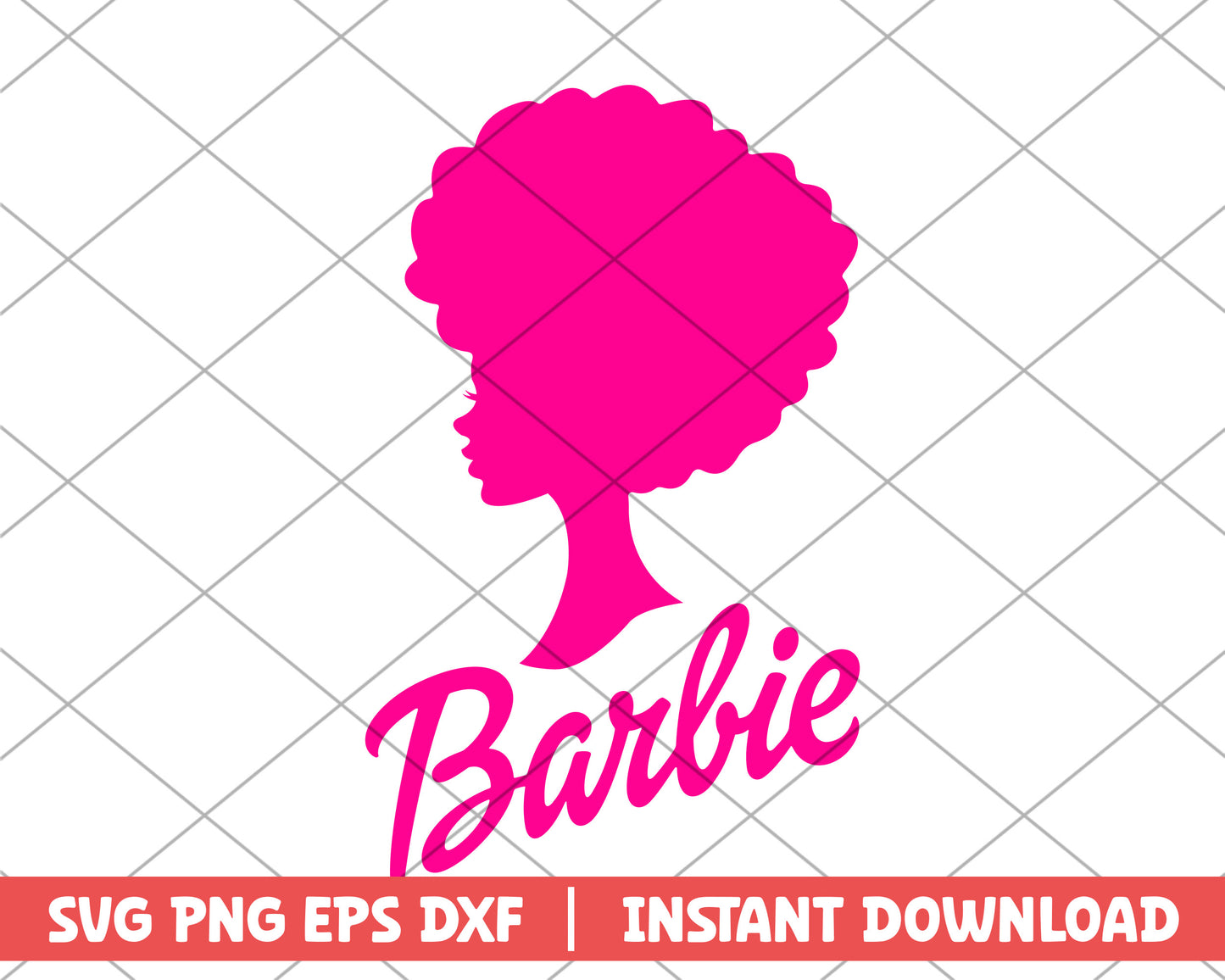 Barbie black barbie barbie svg