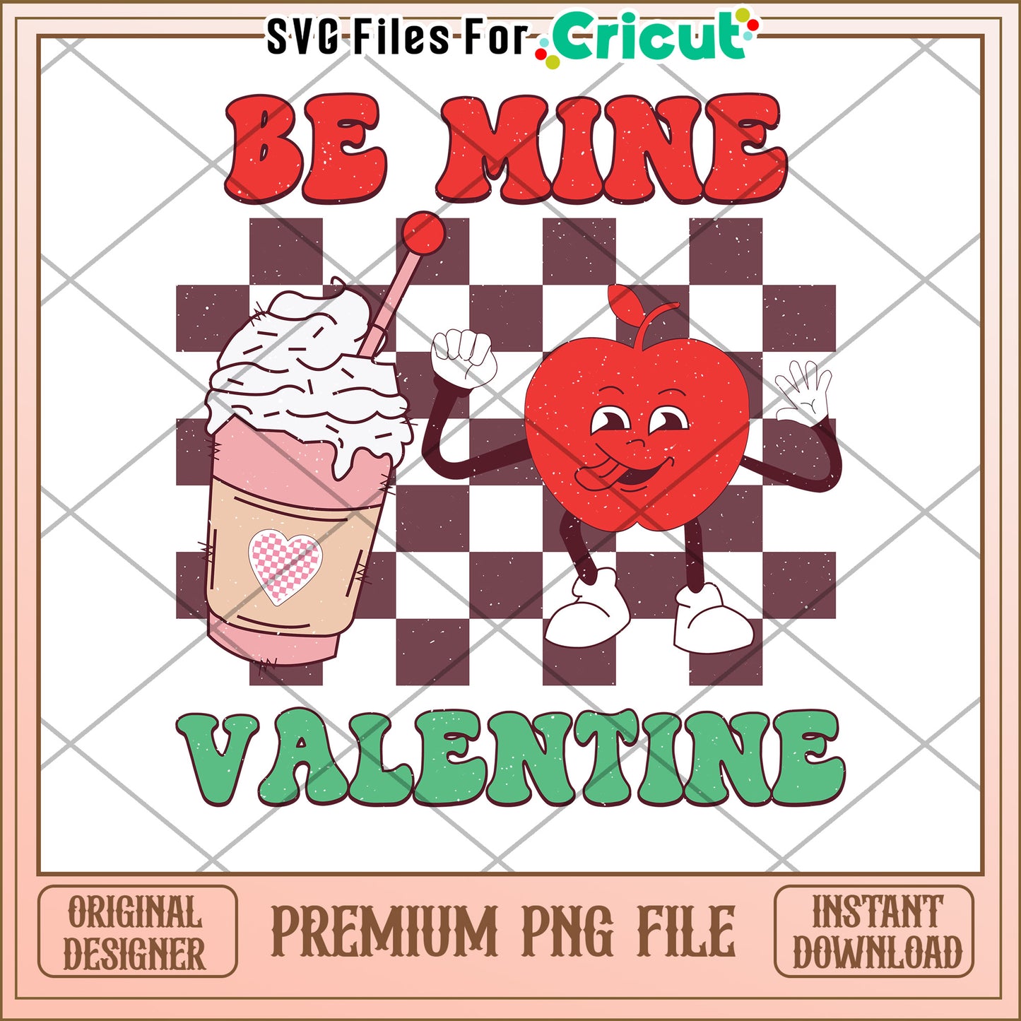 Be Mine Valentine PNG Apple Shake Design