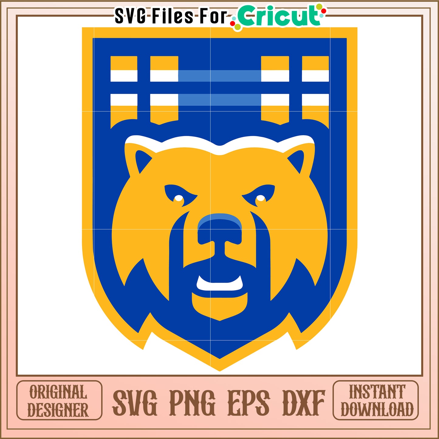 Bear Logo Design for Crafting, Perfect for Cricut Projects and Downloads