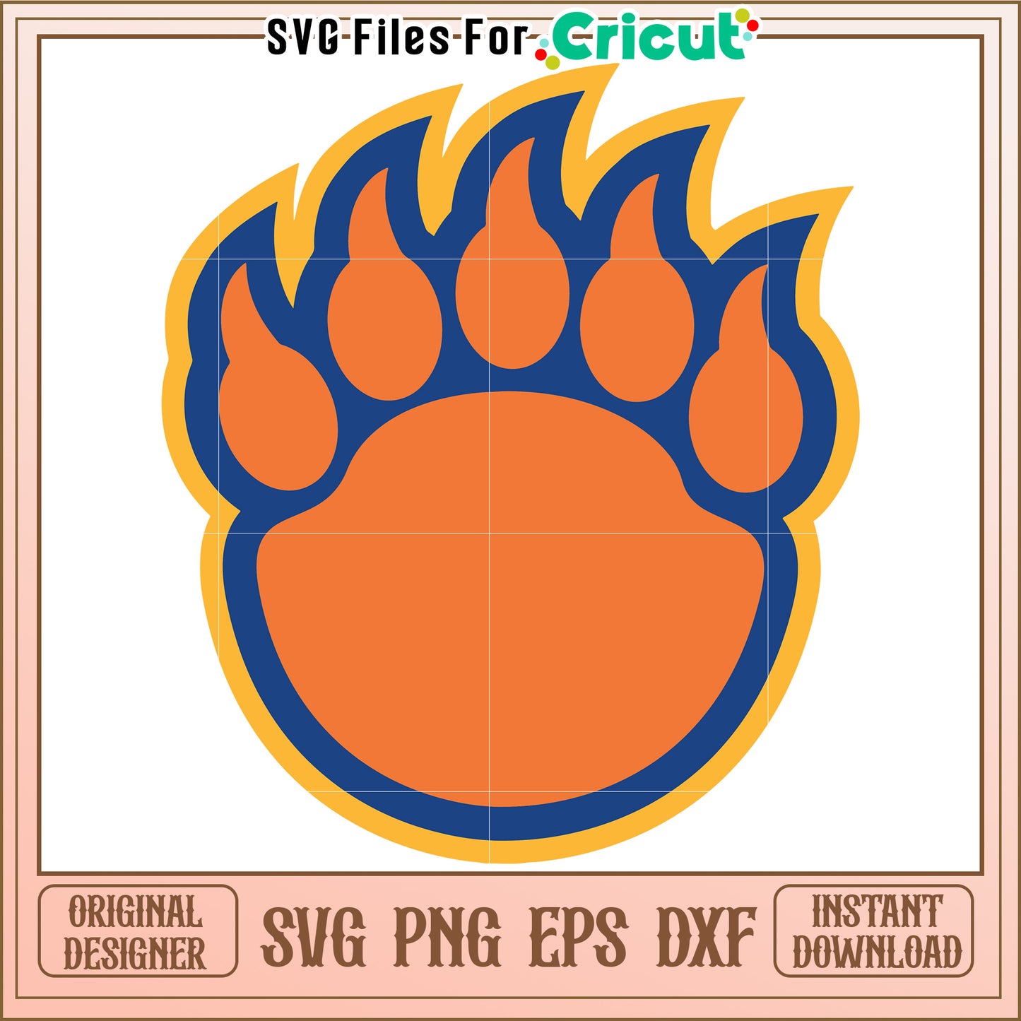 Bear Paw SVG Design for Craft Projects, Digital Download for Cricut Use