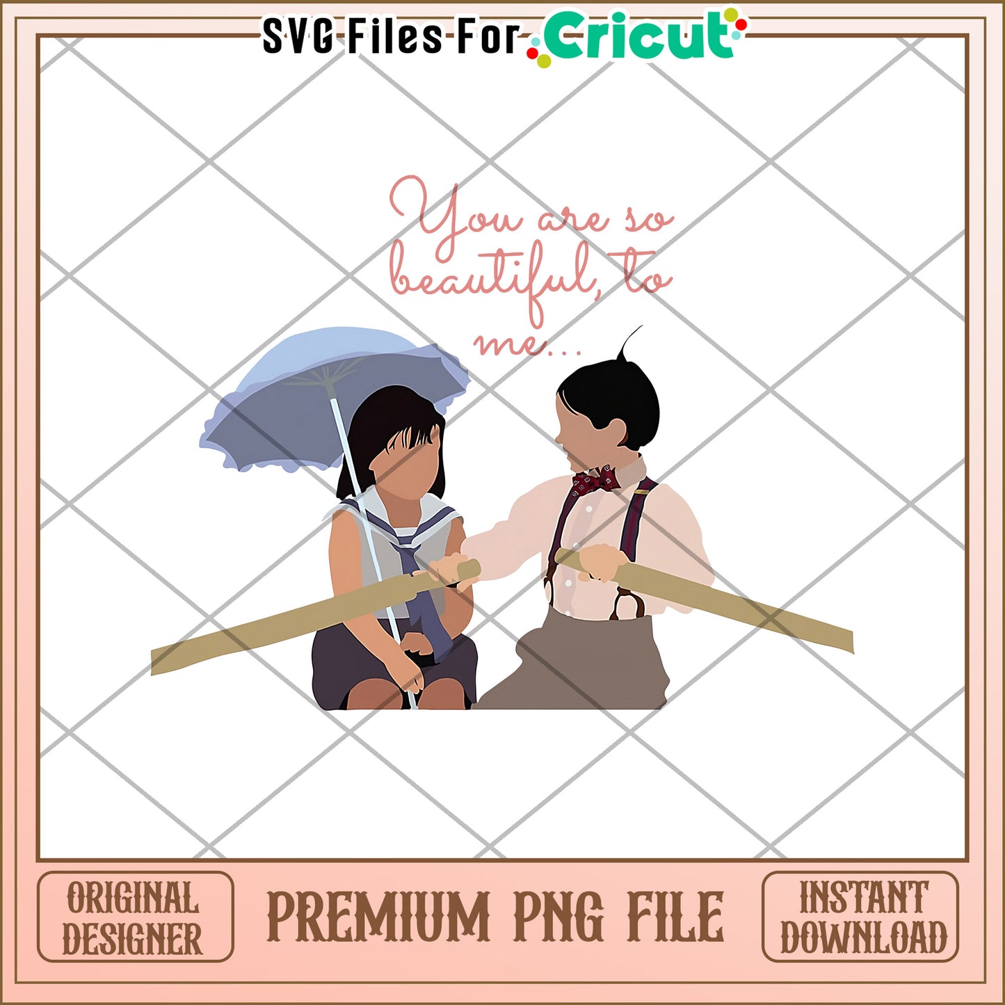 Beautiful Couple PNG Cricut File