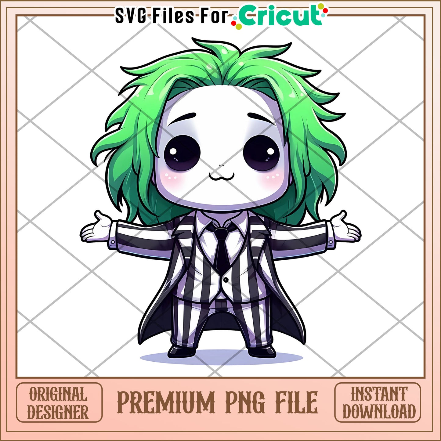 Beetlejuice chibi png, halloween decorations png, halloween ends png