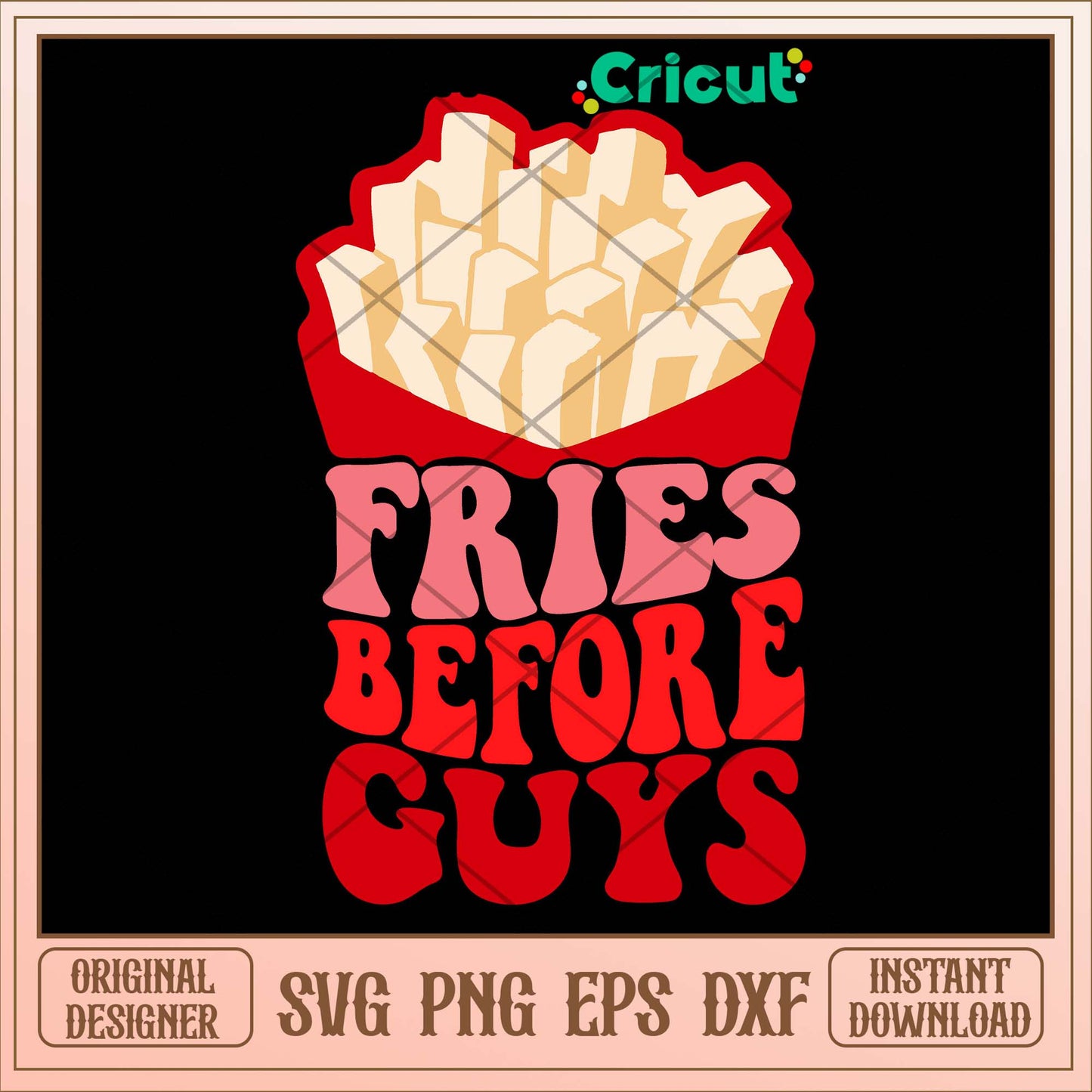 Before Fries Guys Svg-Svgfilesforcricut