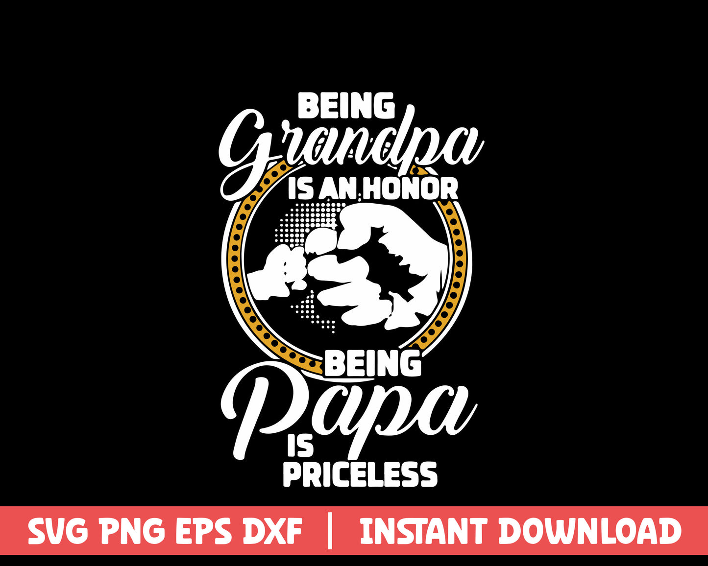 Being grandpa is an honor mothers day svg