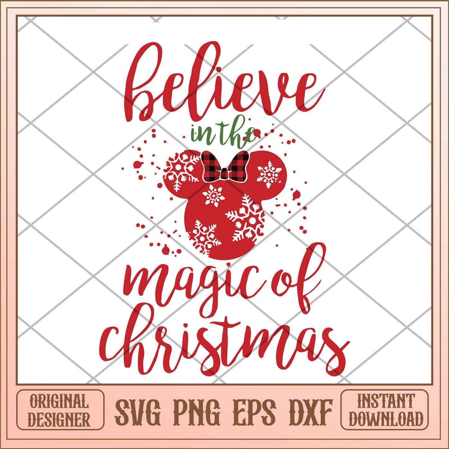 Believe in the magic of christmas svg, Christmas Mickey head svg bundle