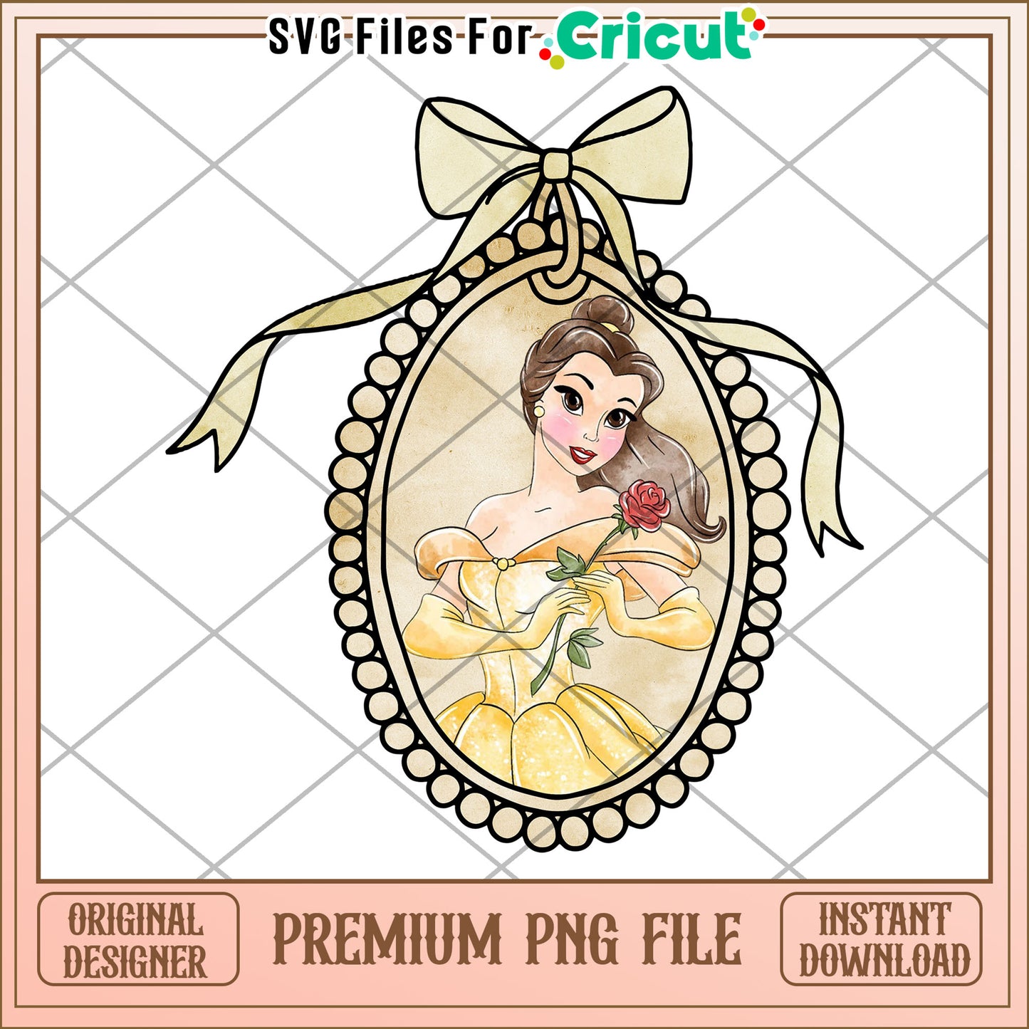 Belle PNG Sublimation Design