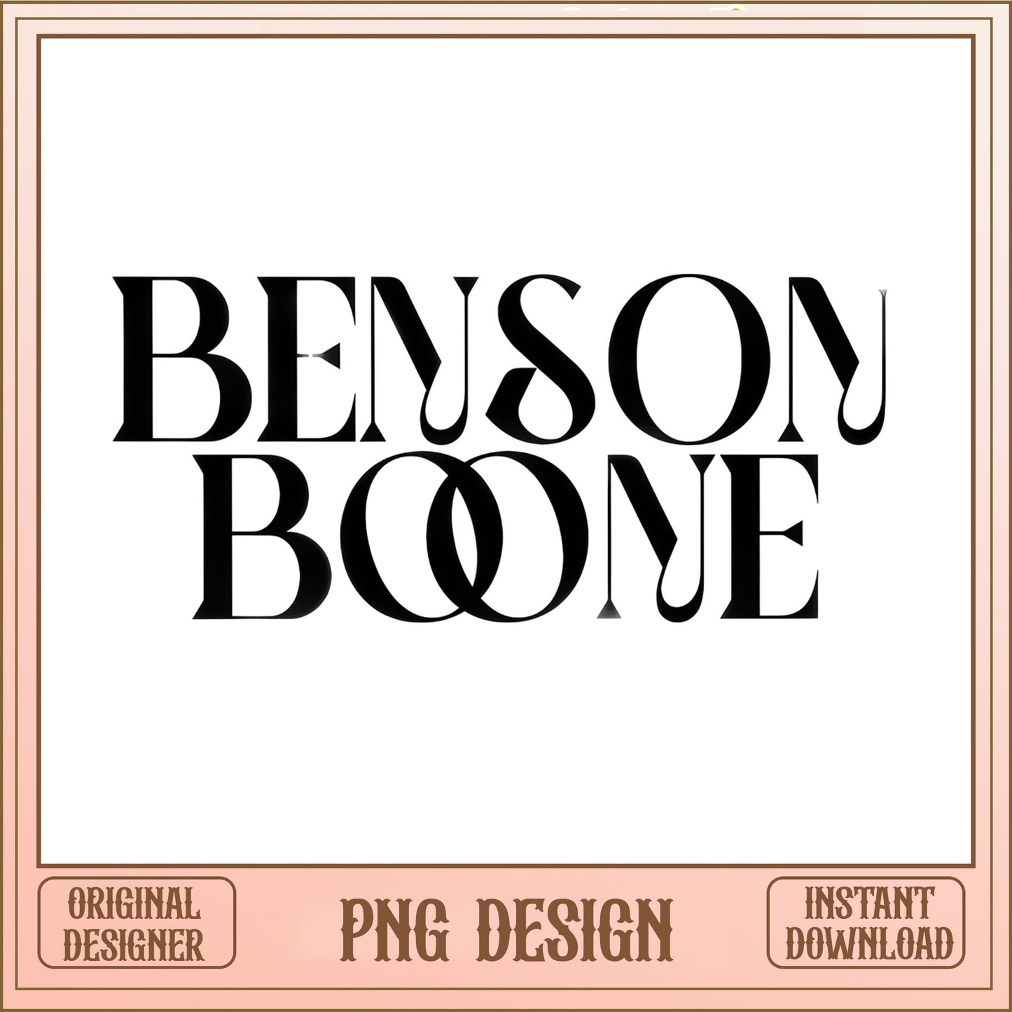 Benson Boone Music PNG, Singer Fan Shirt Design, PNG Download