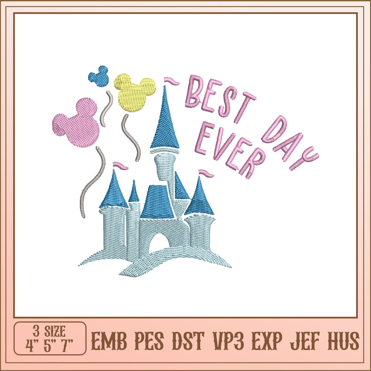 Best Day Ever Embroidery Design