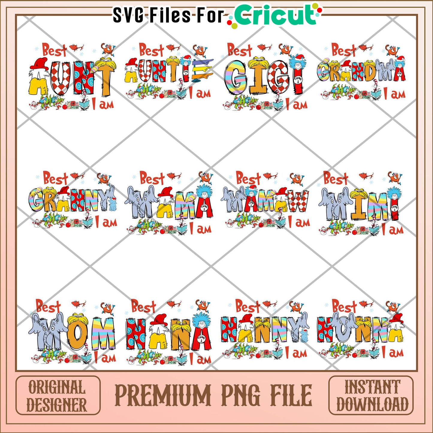 Best Family Titles Bundle for PNG Designs and Crafts