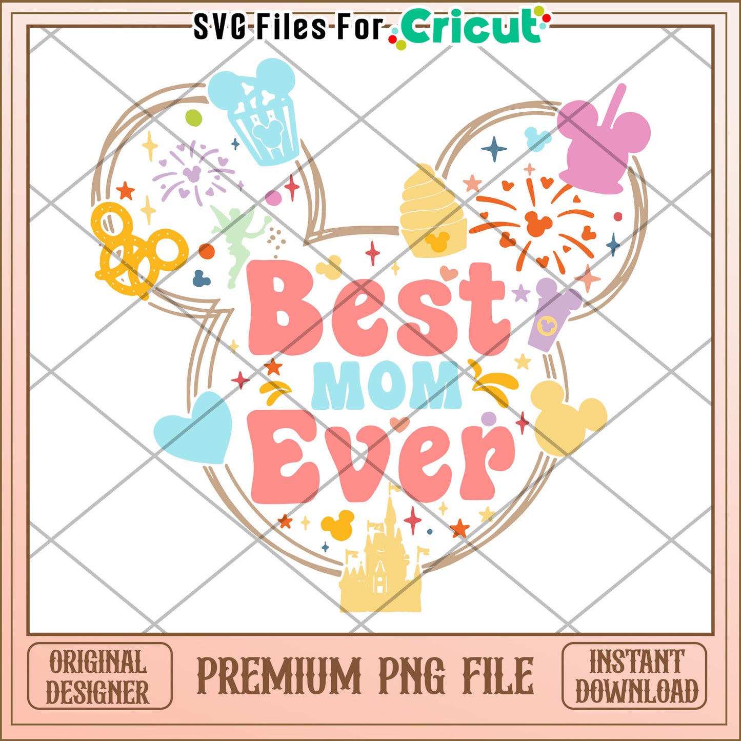 Best Mom Ever Disney PNG Design