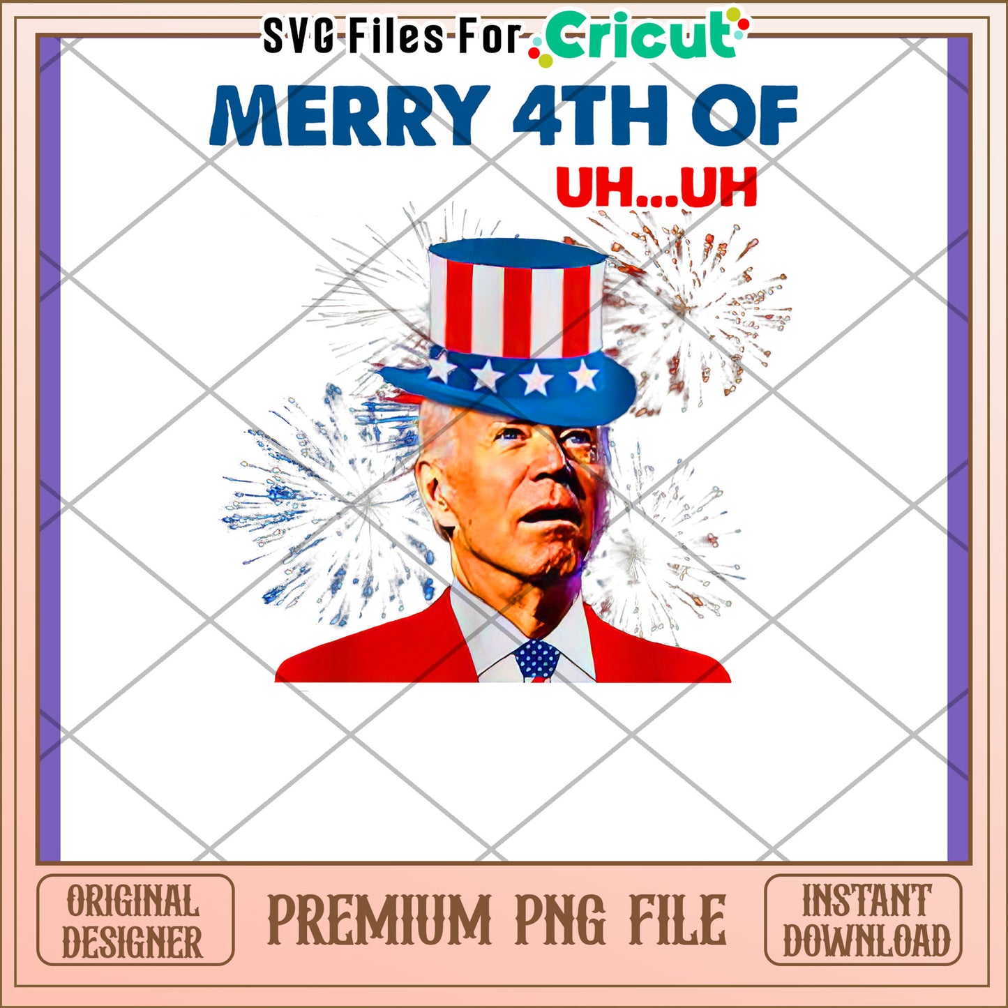 Biden 4th of July PNG Design Download