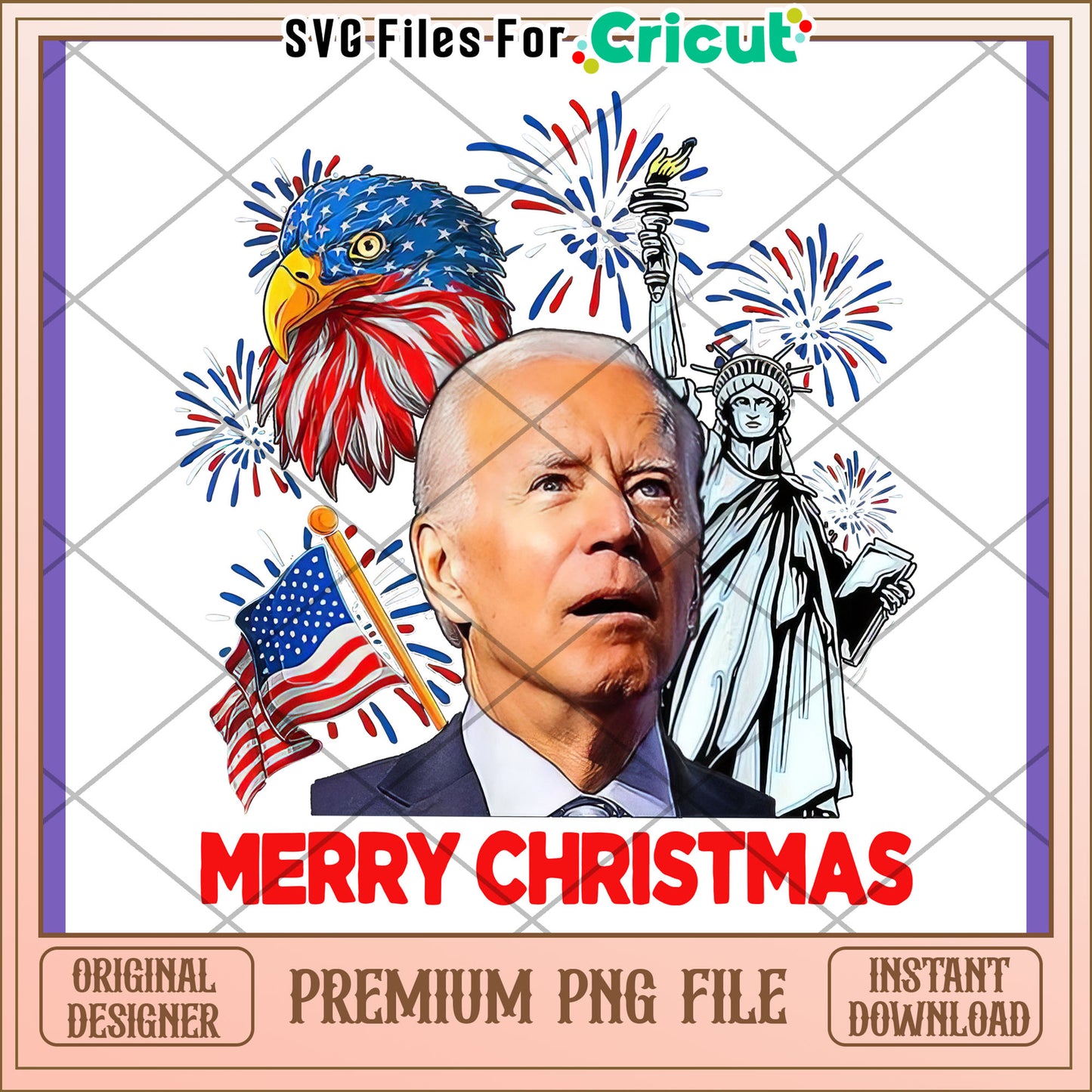 Biden Christmas PNG Patriotic Design