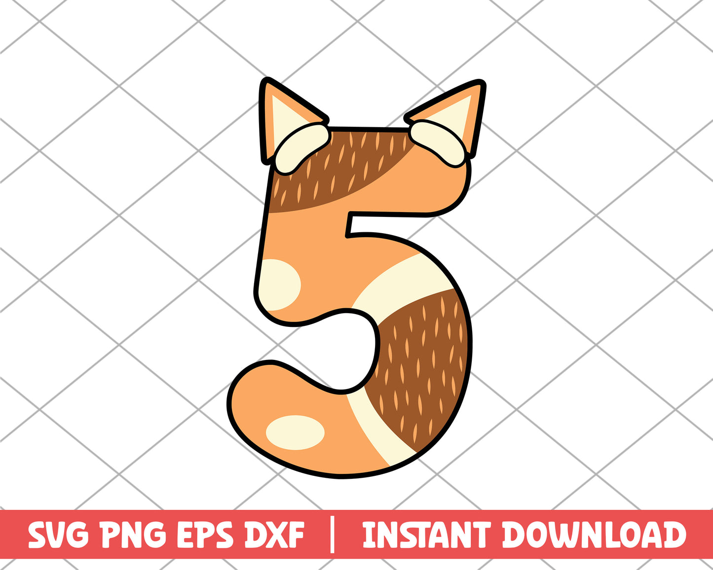 Bingo five number cartoon svg