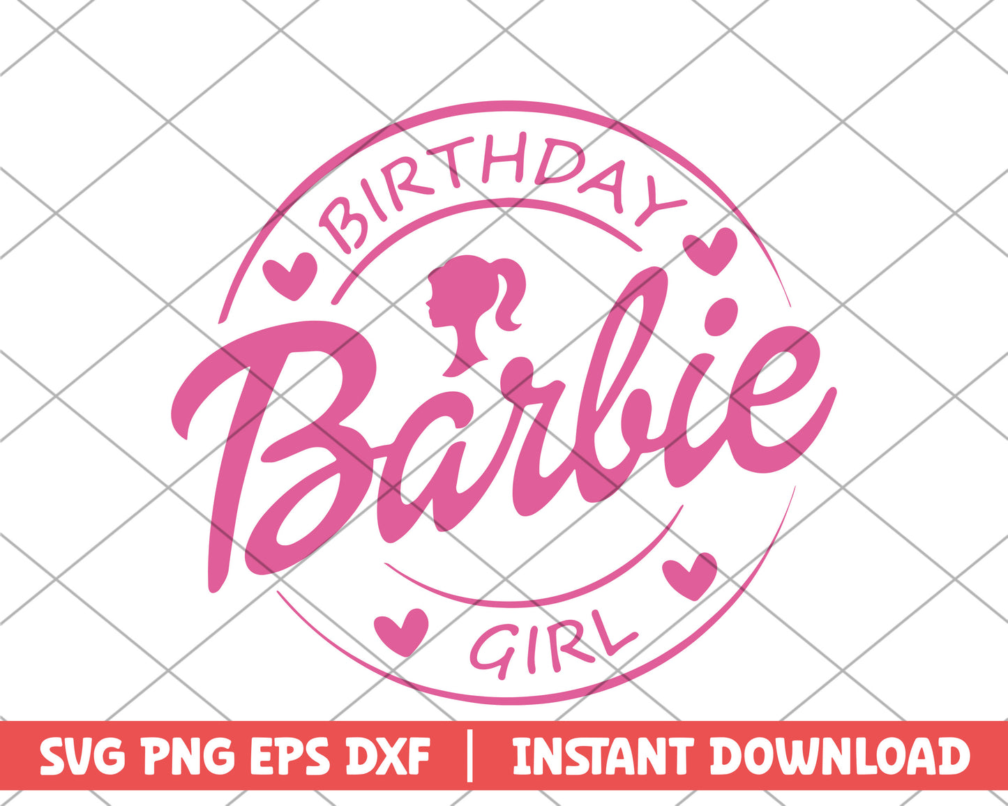Birthday barbie girl barbie svg