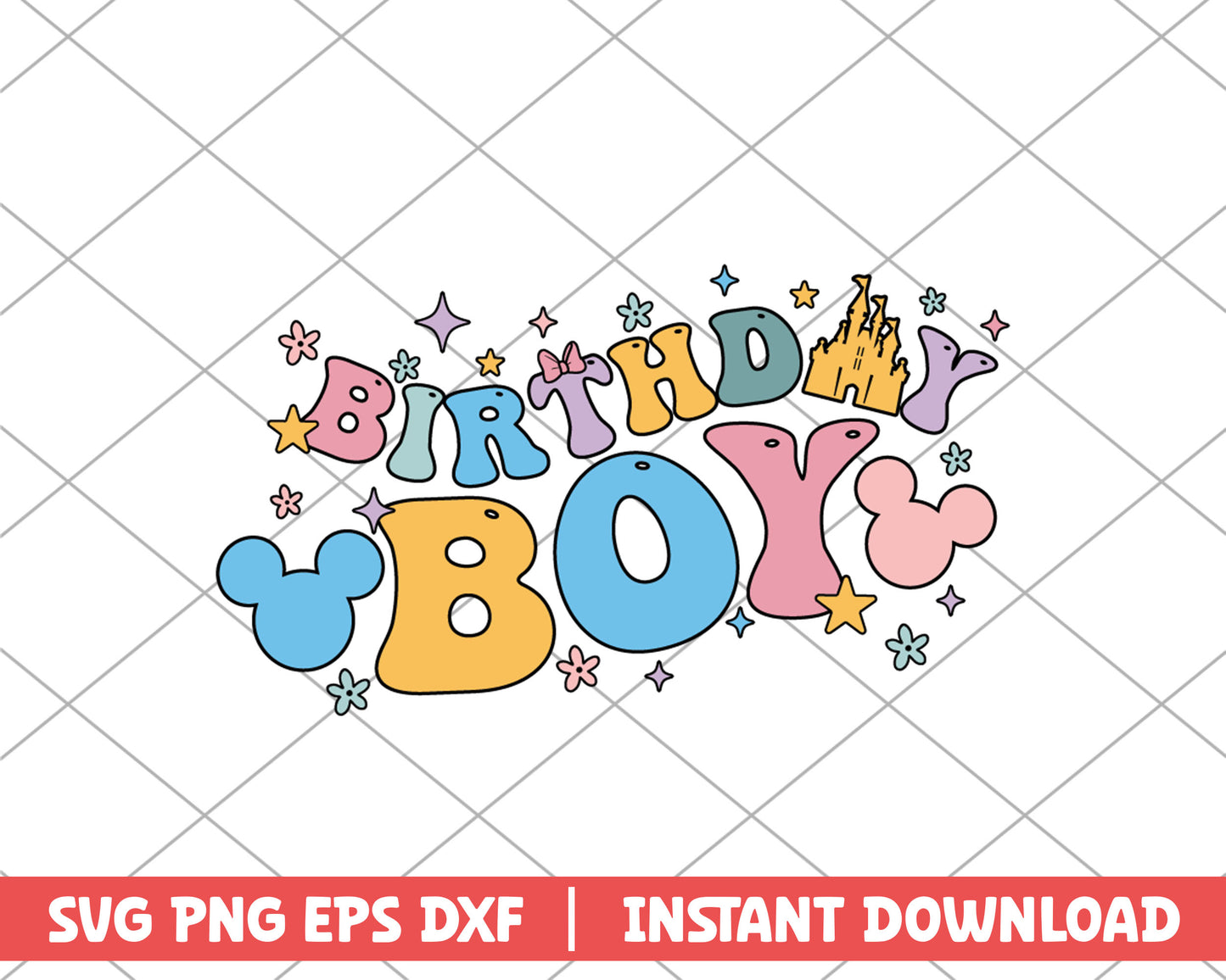 Birthday boy sweet disney svg