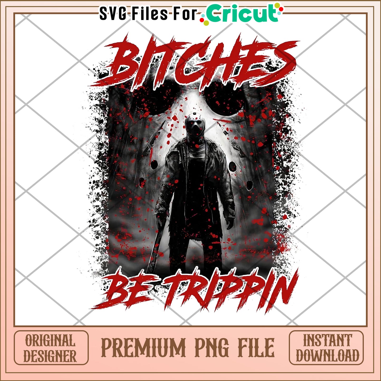 Bitches be trippin png, halloween design png, halloween costume png