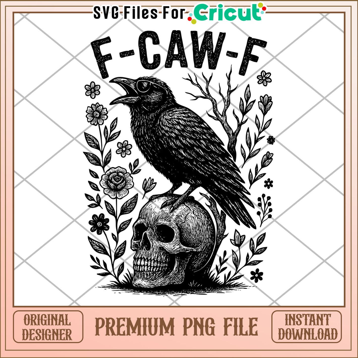 Black crow and skull png, halloween crow png, raven bird png