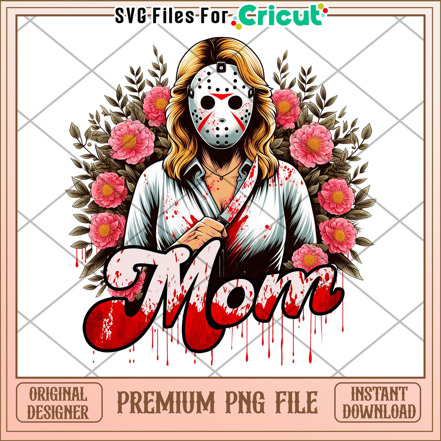 Bloody Mom PNG Sublimation Design