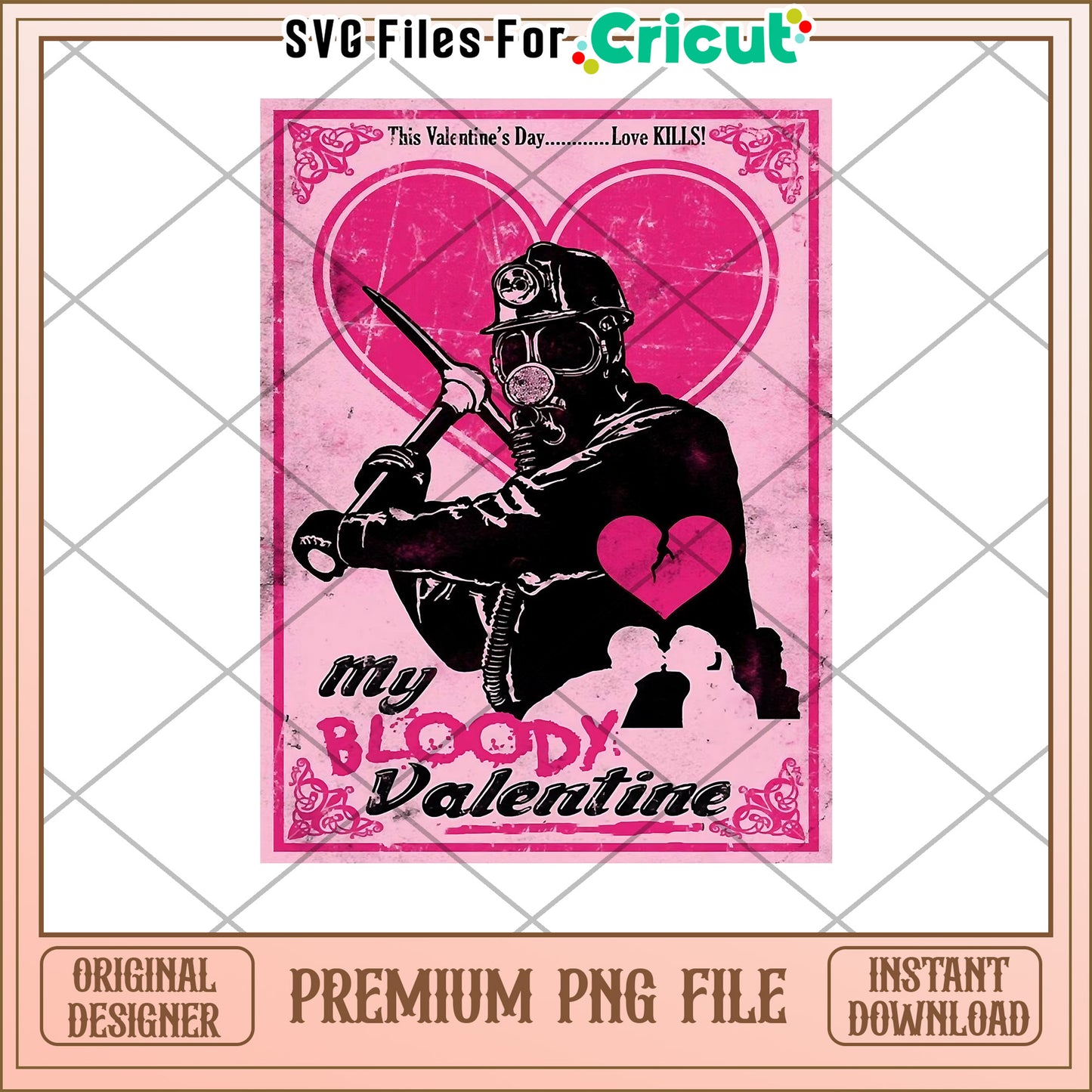 Bloody Valentine PNG Cricut File