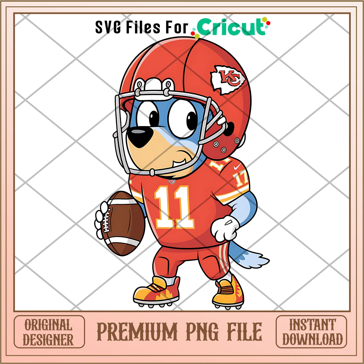 Bluey Chiefs rugby player png, Kansas City Chiefs png, NFL png