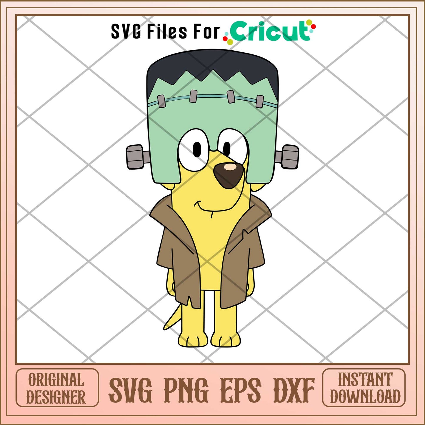 Bluey Lucky Halloween Svg, bluey characters svg, Digital Download