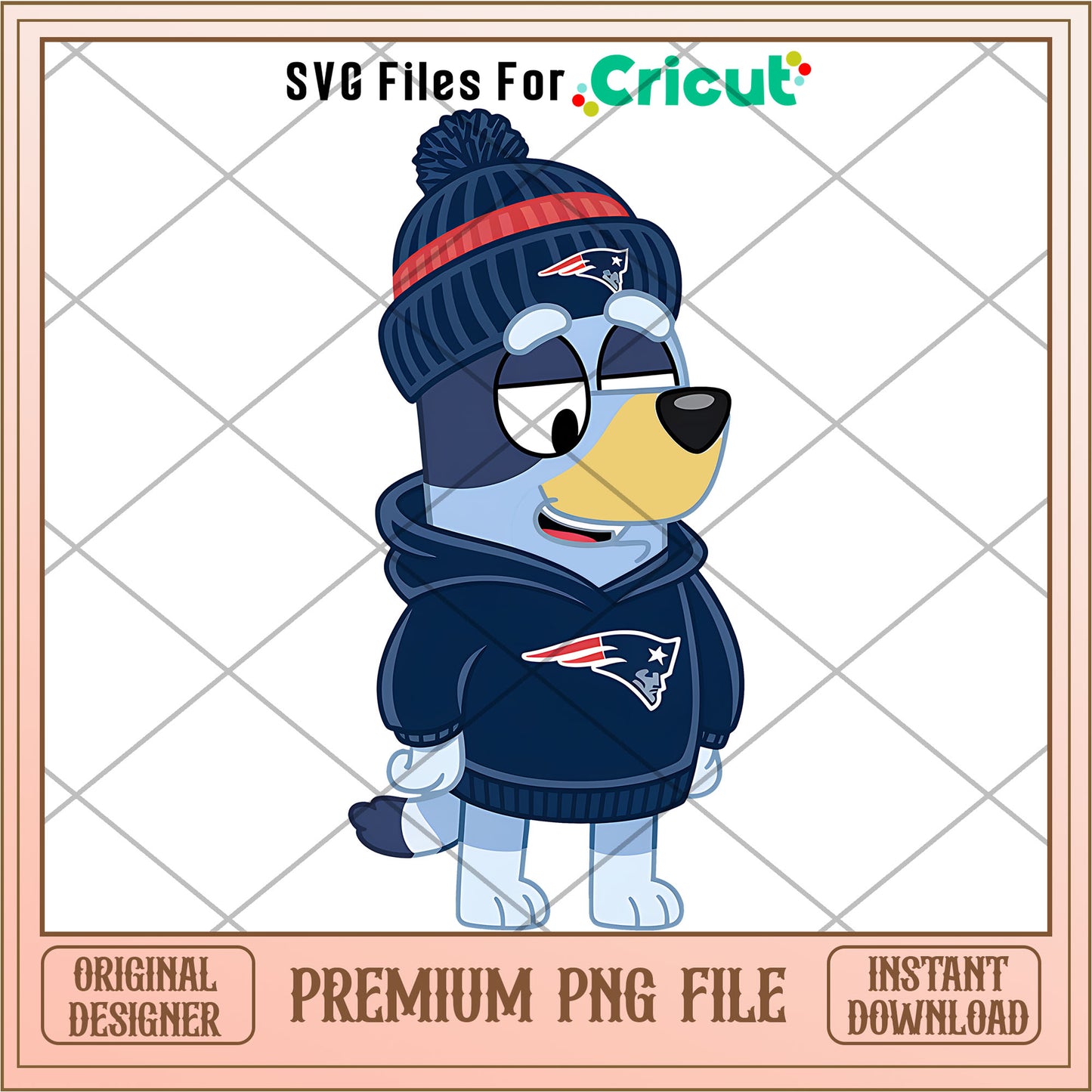 Bluey dad Patriots hoodie logo png, New England Patriots png, NFL png