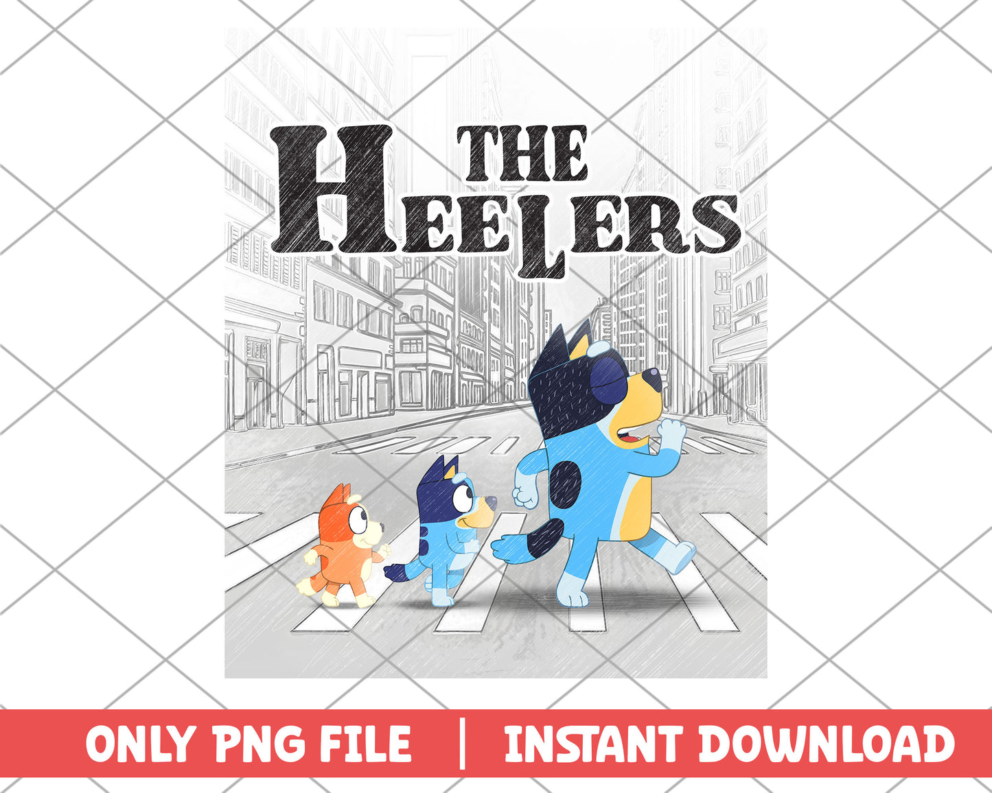 Bluey family the heelers cartoon png