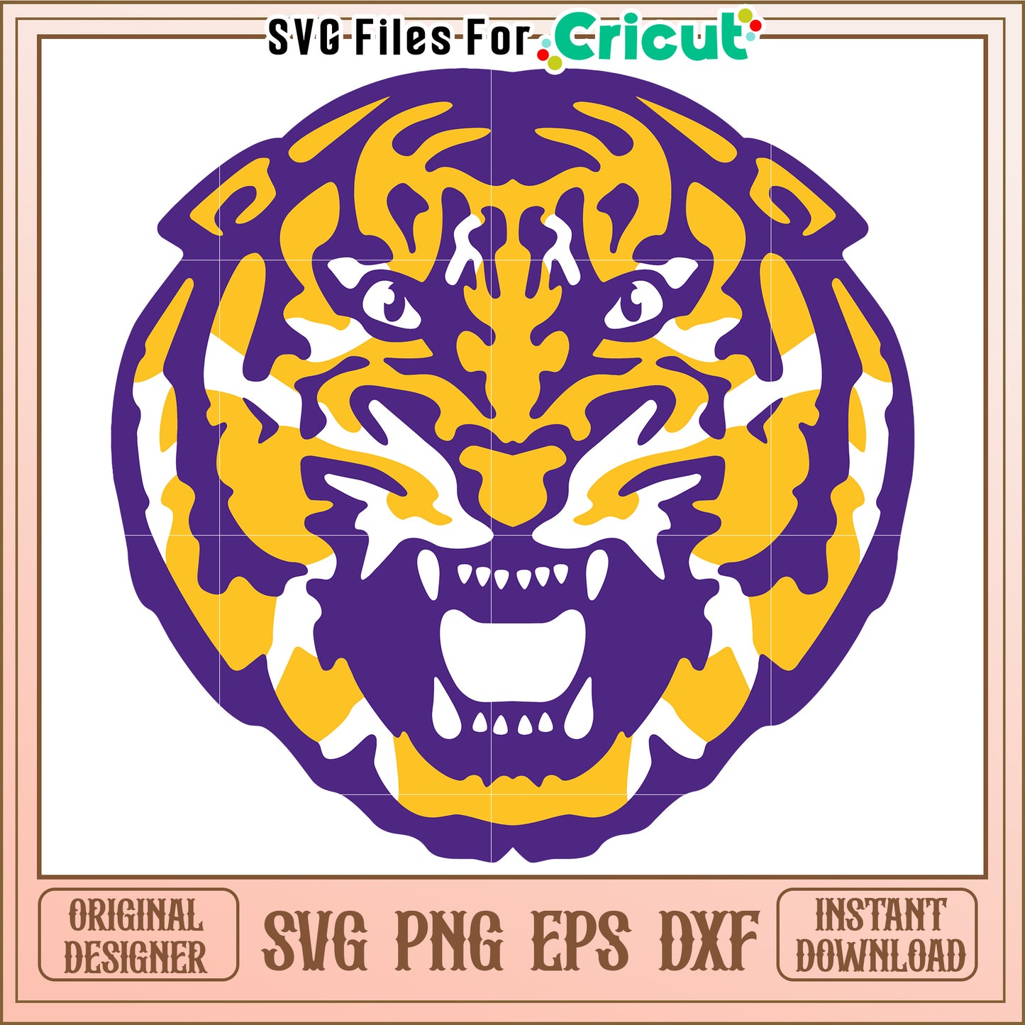 Bold Tiger SVG Design for Cricut, Perfect for Crafting Projects and Decor