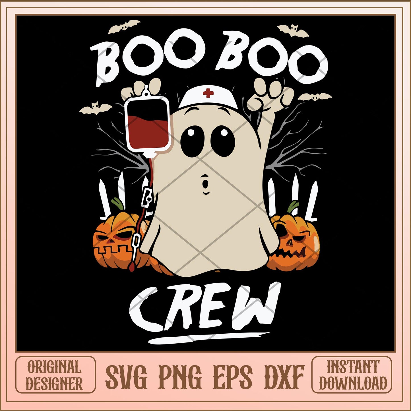 Boo boo crew blood transfusion svg, halloween characters svg, digital download