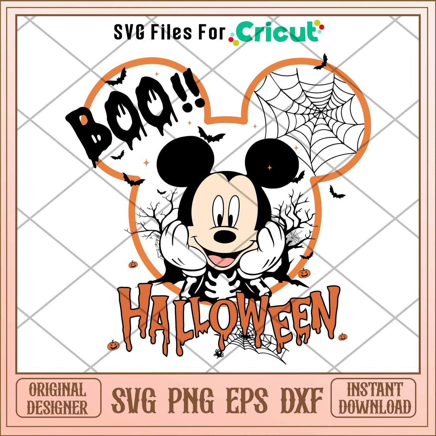 Boo black mickey Skeleton Halloween svg, Disney characters svg, Digital Download