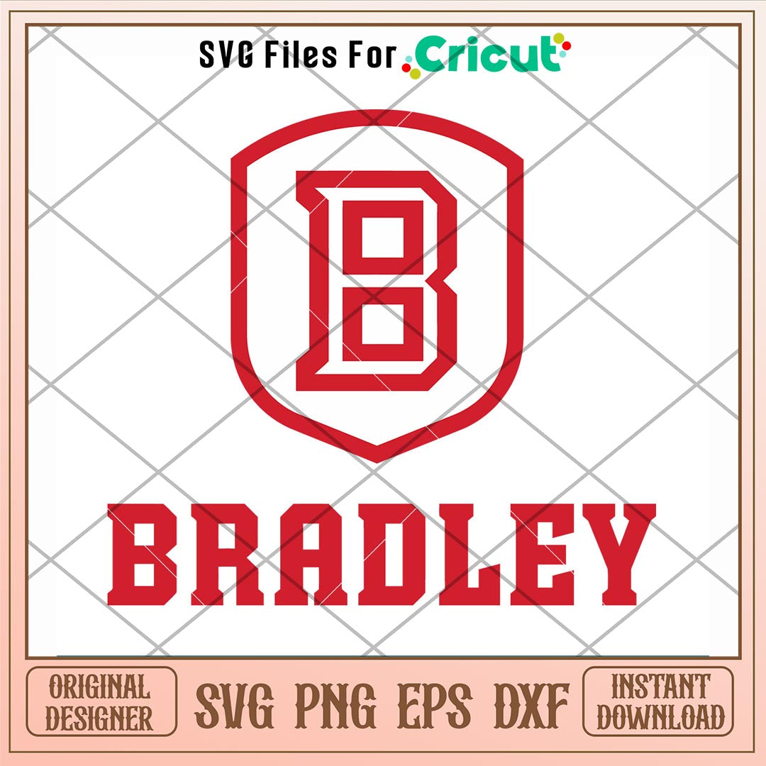 Bradley Braves Logo Svg, Bradley Braves Svg, NCAA Svg