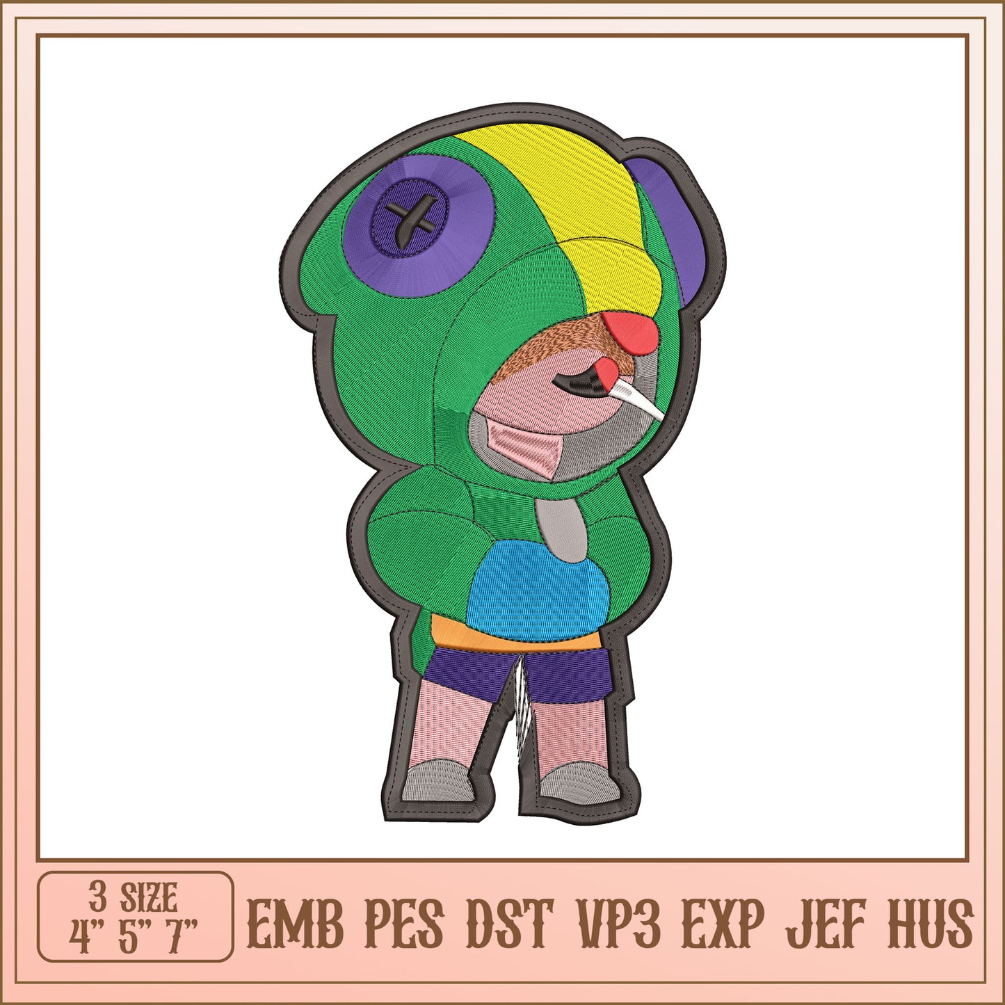 Brawl Stars Embroidery Design