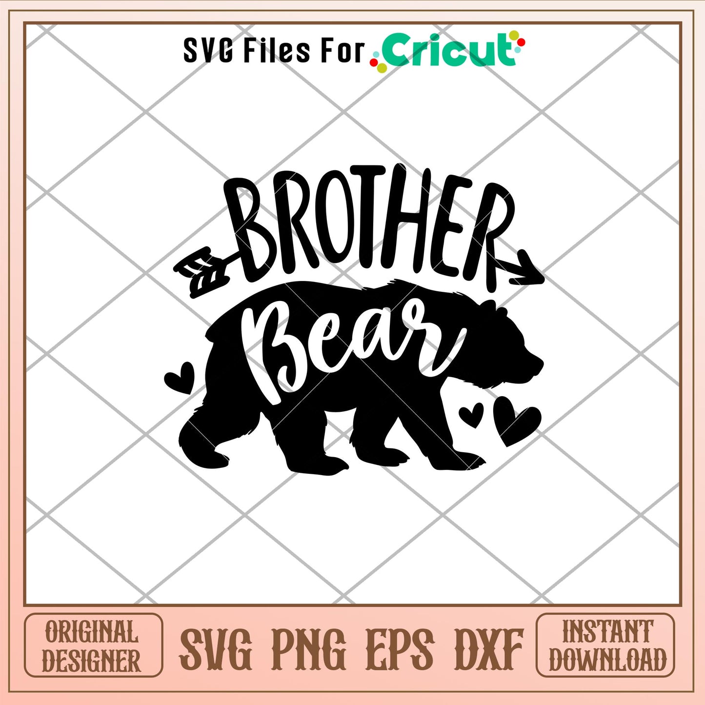 Brother Bear Family, Brother Bear Family Svg
