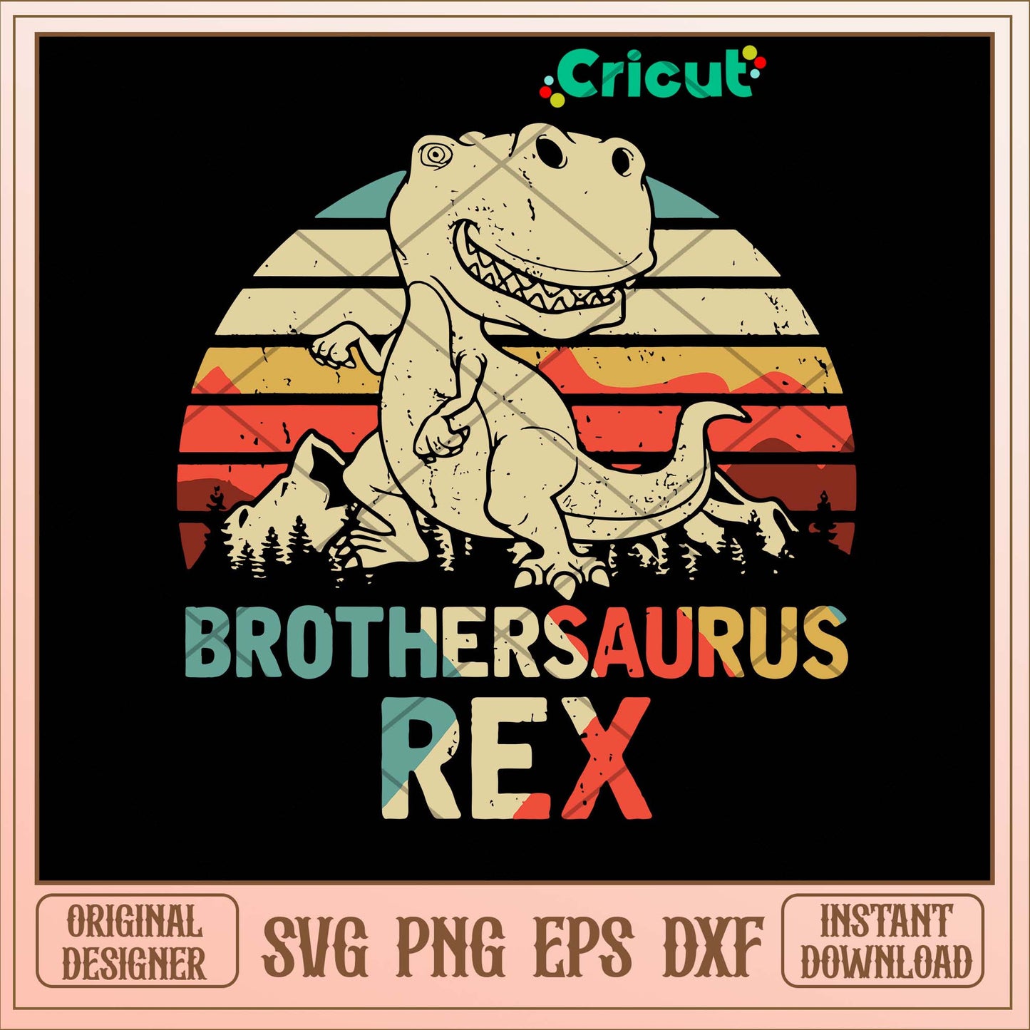 Brothersaurus Rex Svg-Svgfilesforcricut