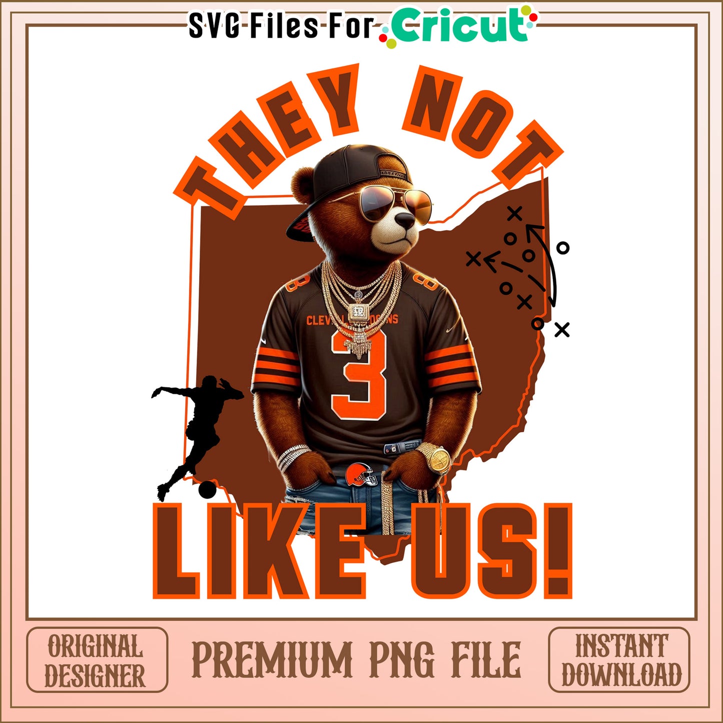 Browns they not like us png, Cleveland Browns png, NFL png