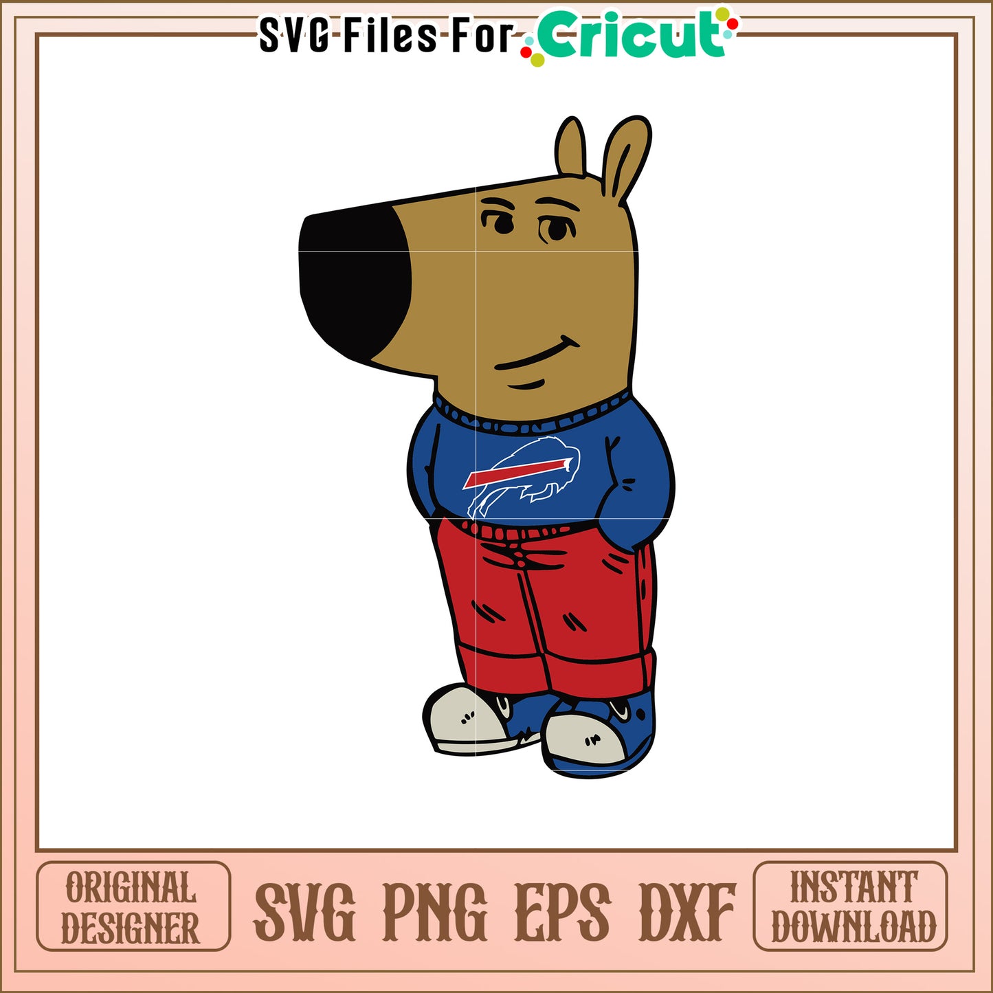 Buffalo Bills Dog SVG Design