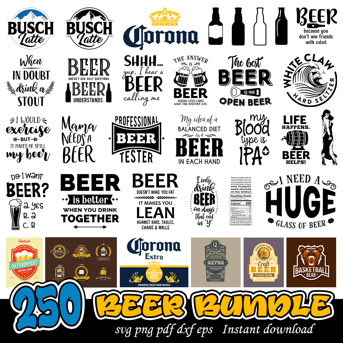 Beer svg bundle, Beer quotes svg bundle