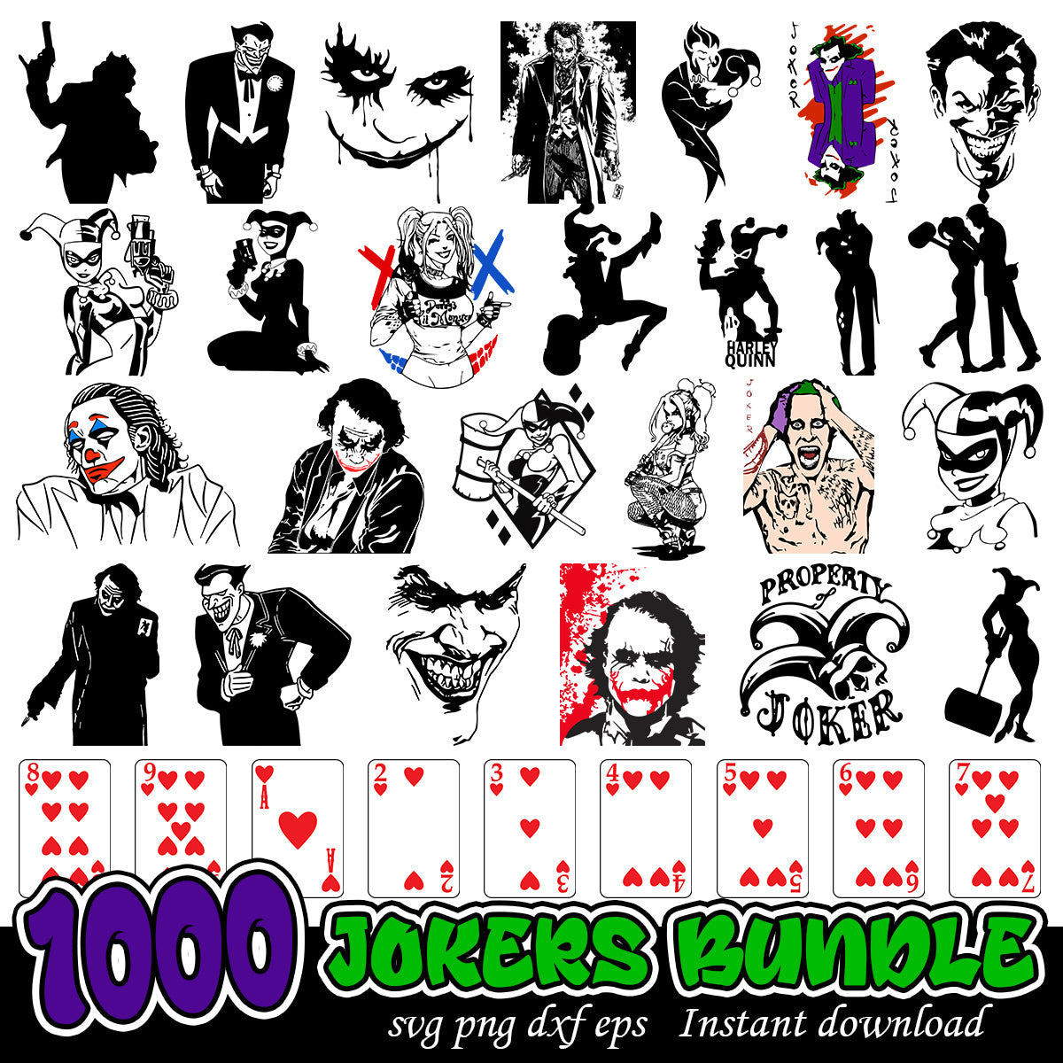 Joker svg bundle, DC comics Jokers svg bundle,