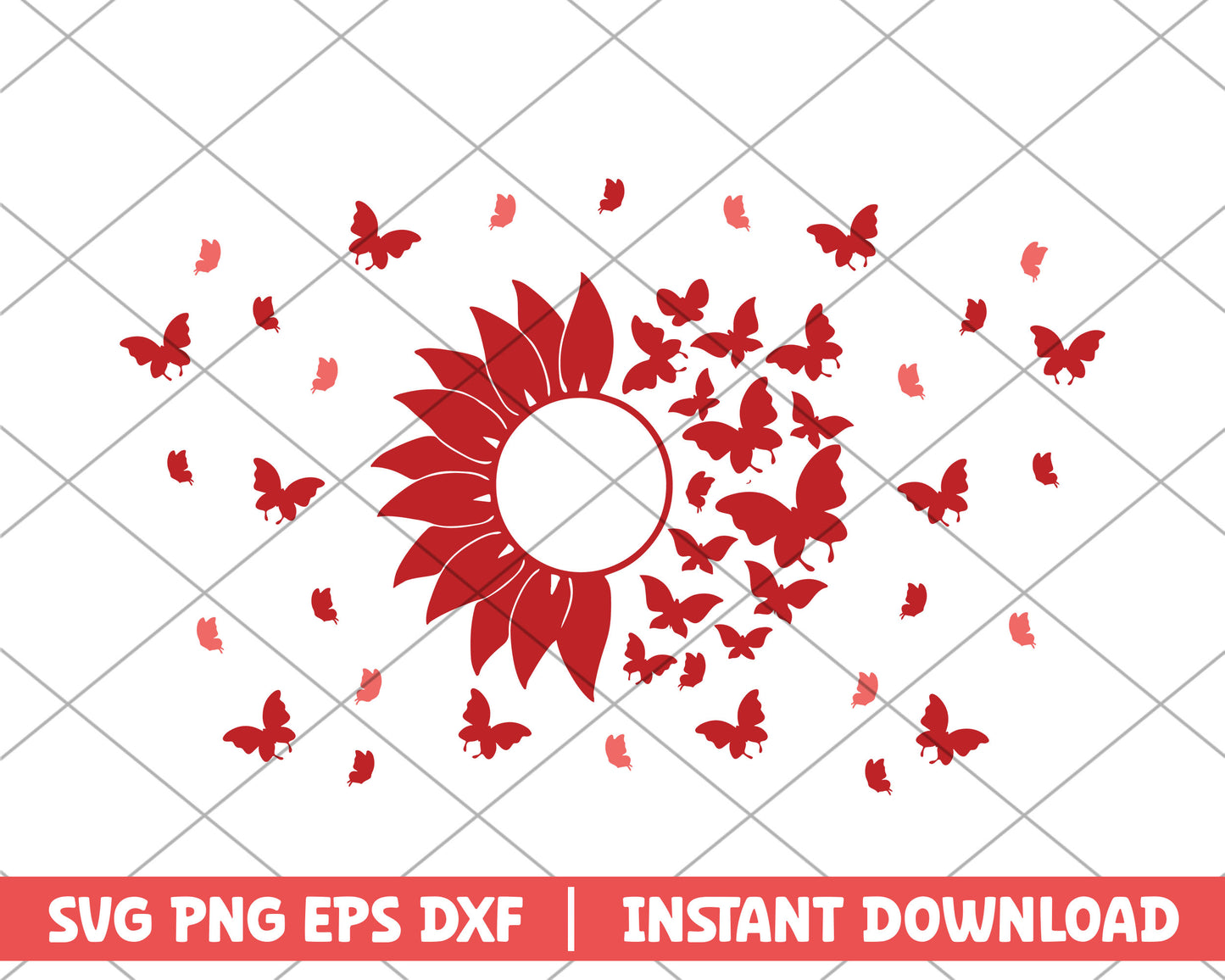 butterfly flower svg