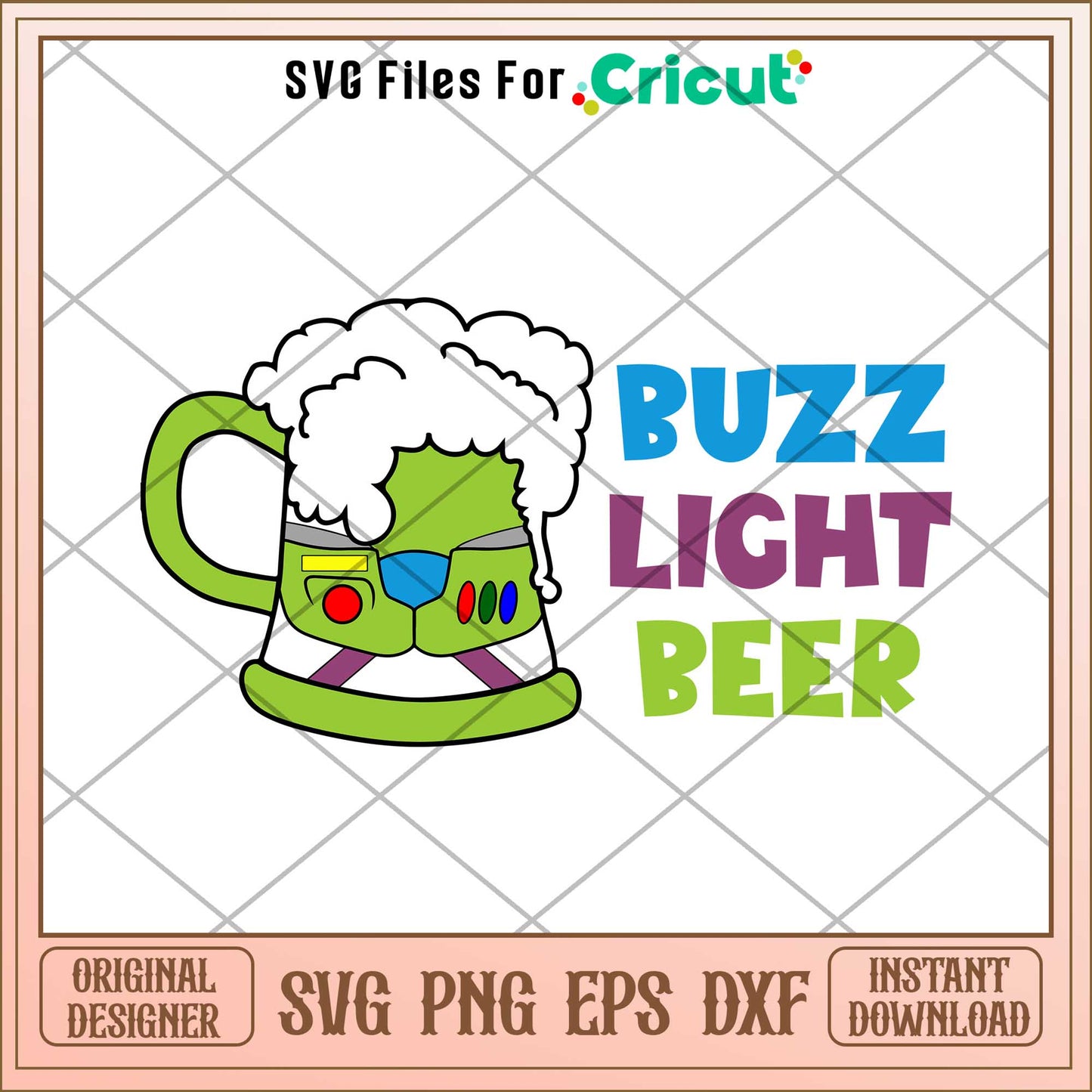 Buzz Light Beer svg, toy story character svg, digital download